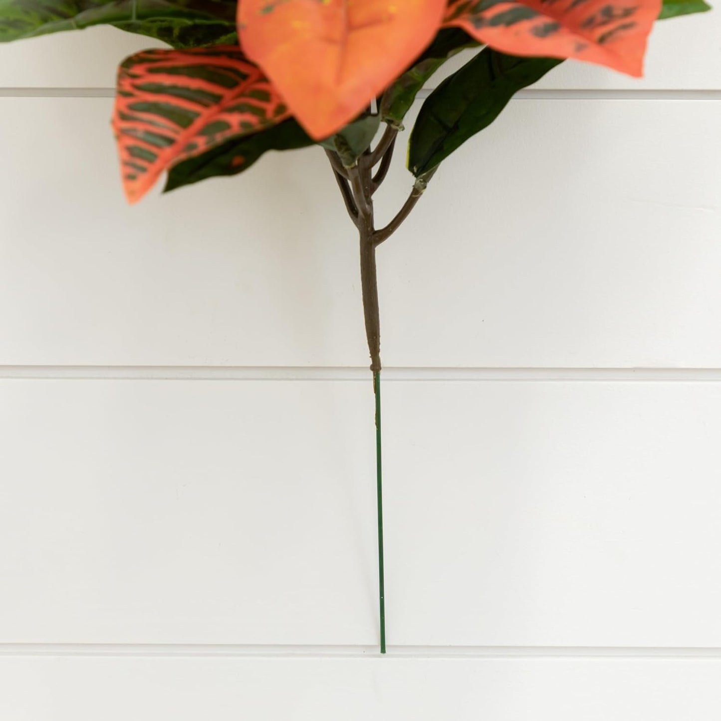 Nearly Natural 17” Garden Croton Artificial (Real Touch) (Set of 6) Silk Plants, Multi